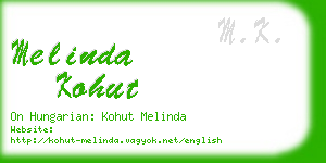 melinda kohut business card